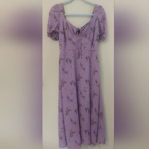 Hesperus Floral Violet Dress